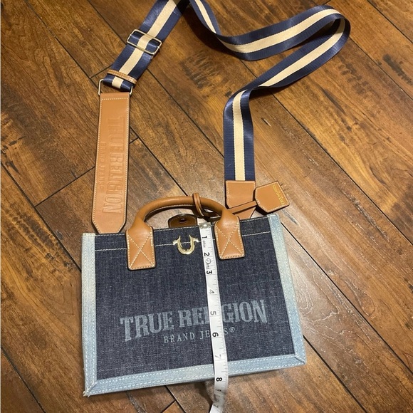 True Religion Blue and Brown women’s Crossbody - Picture 2 of 7